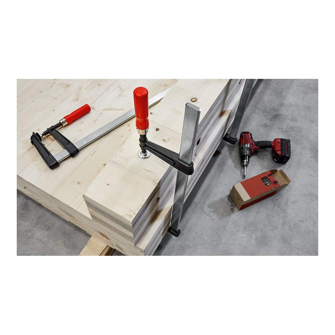 BESSEY Narzędzie Tornillo de apriete reforzado con mango de madera Bessey TGKR 1250/120 - TGKR125