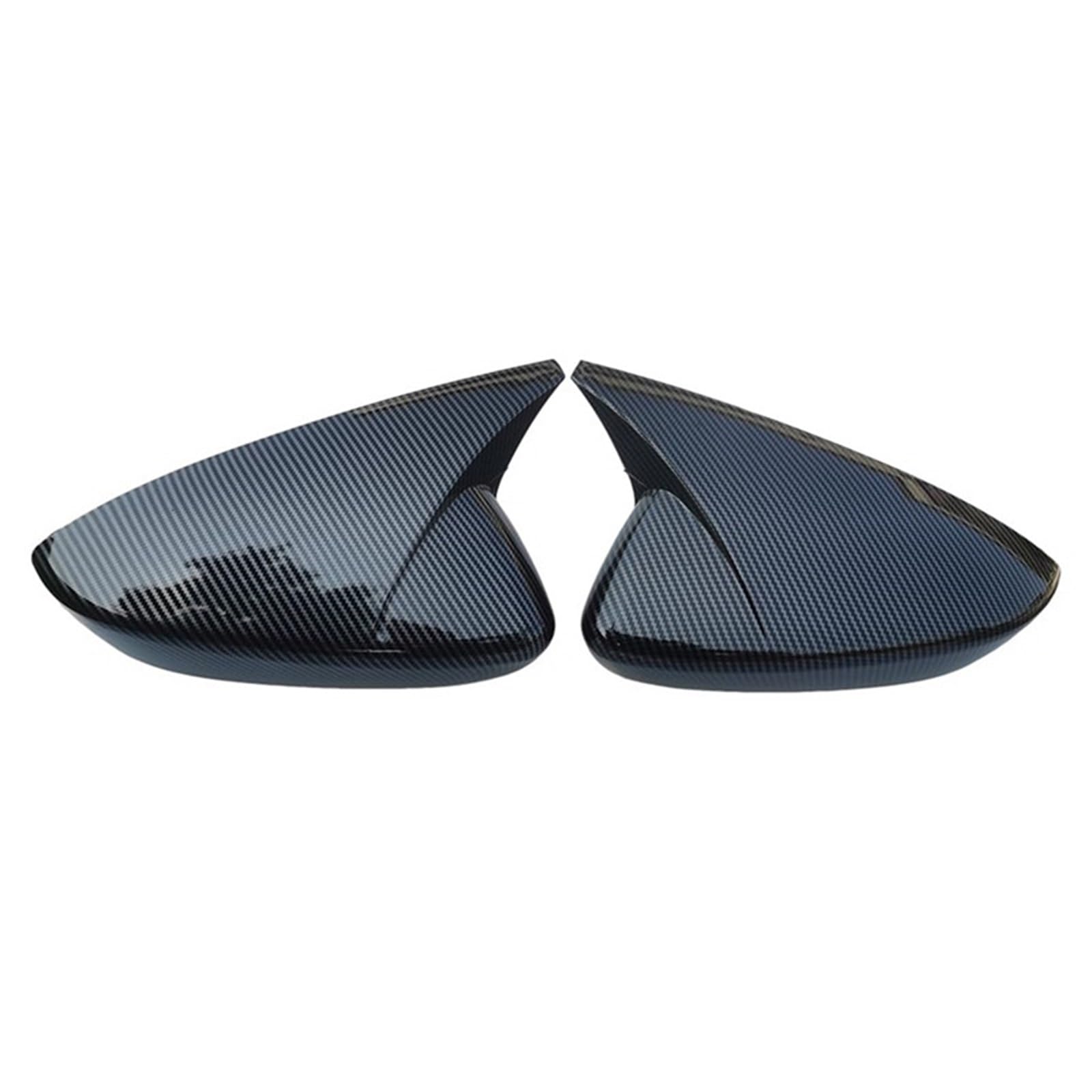Ajuste para Mazda 3 Axela 2019-2025, puerta exterior de coche, cubierta de espejo retrovisor con cuerno de buey, moldura de tapa de espejo lateral Carcasa Espejo Coche