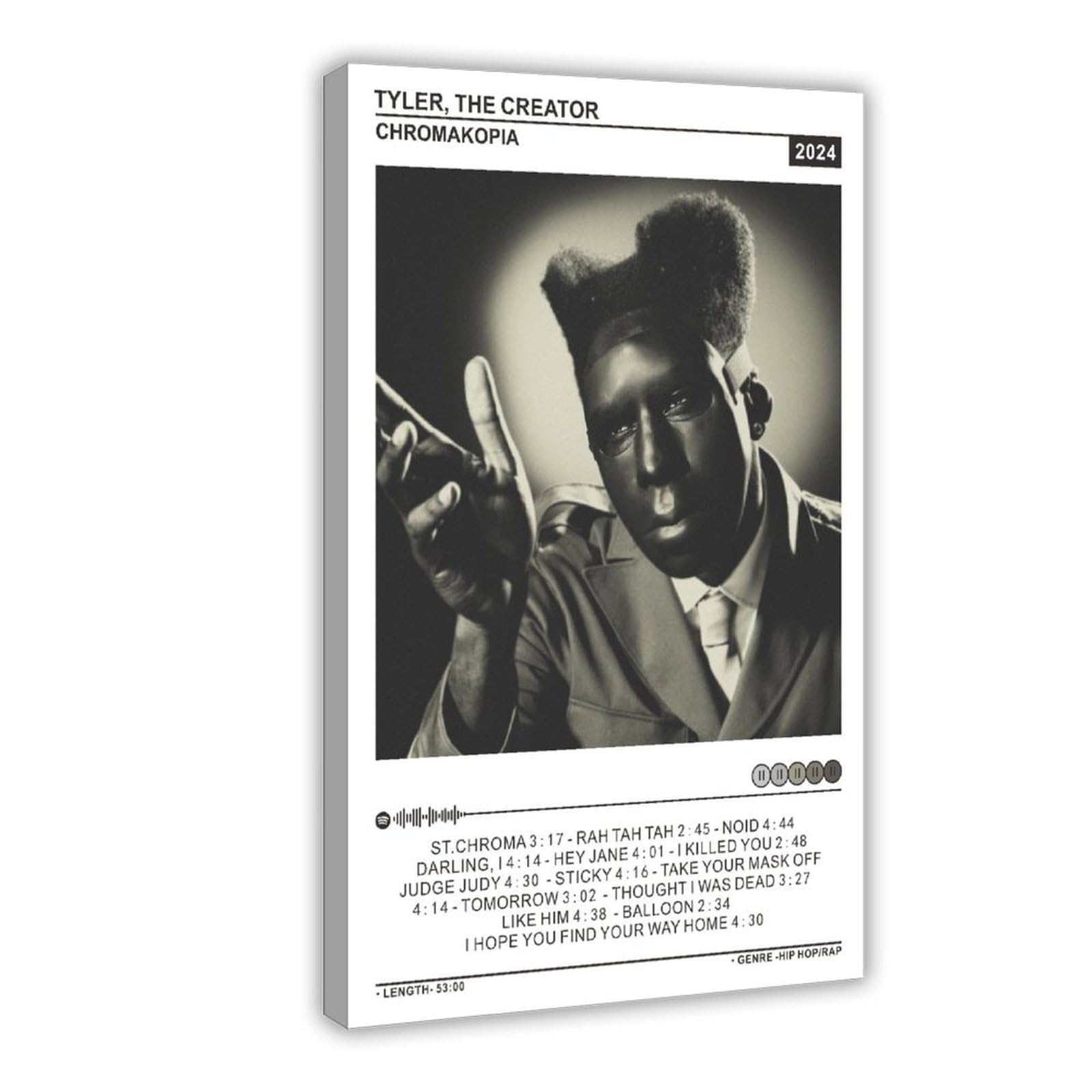 sedtrans Tyler Poster Chromakopia The Creator Album Canvas Poster Frame-style08x12inch(20x30cm)