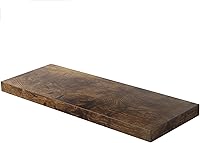 Vista 10 de Estante flotante, juego de 1 estante de pared, 24 pulgadas de ancho x 12.75 pulgadas de profundidad x 2 pulgadas de alto, estante flotante de pared