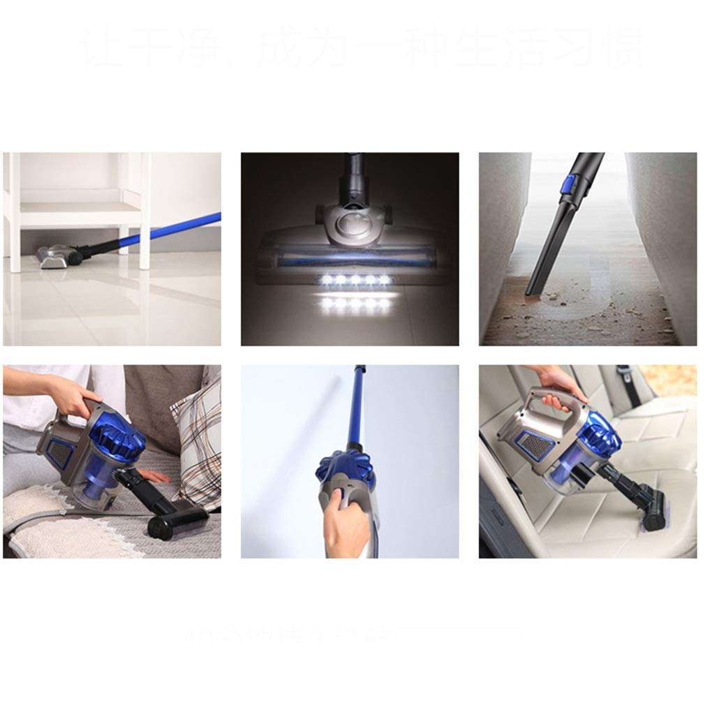 MU Aspirapolveri Domestici 2 in 1 Aspiratore a Mano a Sfera Aspirapolvere a LED Illuminazione Muta Batteria al Litio Ricaricabile ad Alta velocità a velocità variabile