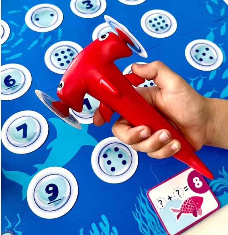Learning Resources 95658 Hammerhead Shark Number Finding Calculator Game Math Game Taking and Subtraction 95658