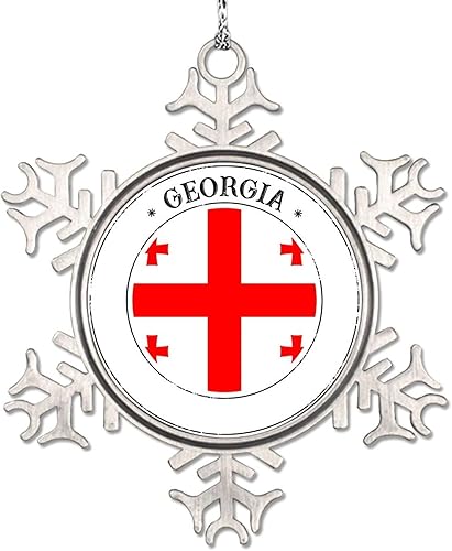 Miniatura 6 de Adornos de Navidad con la bandera de Haití 2022, adorno de copo de nieve, recuerdo de la ciudad del país, adornos de árbol de Navidad, regalo de