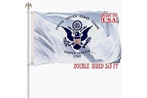 US Coast Guard Flag 3x5 Outdoor: Honor the Guardians of Our Shores