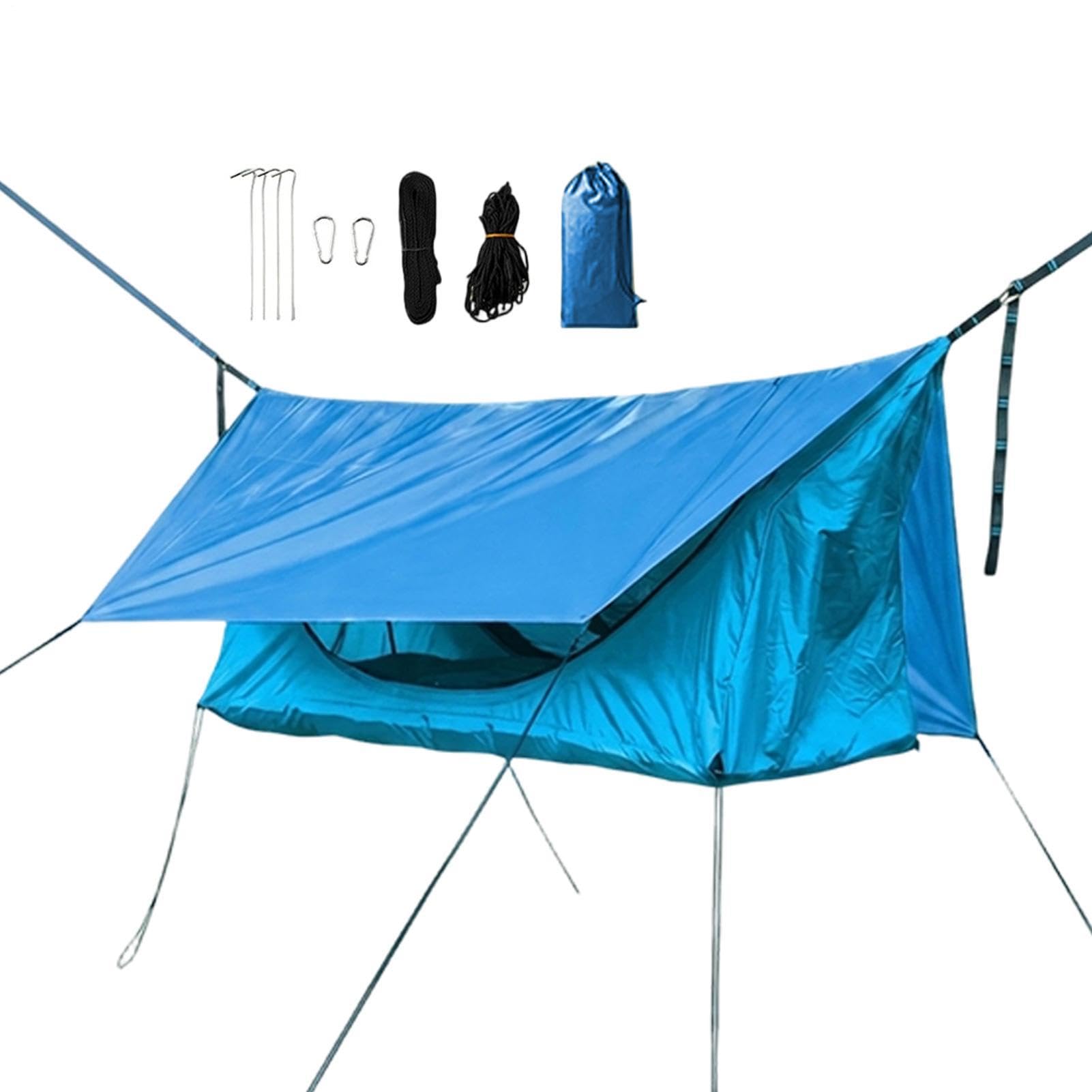 Tenda Amaca da Campeggio Tettuccio da Riposo Adulto Traspirante con