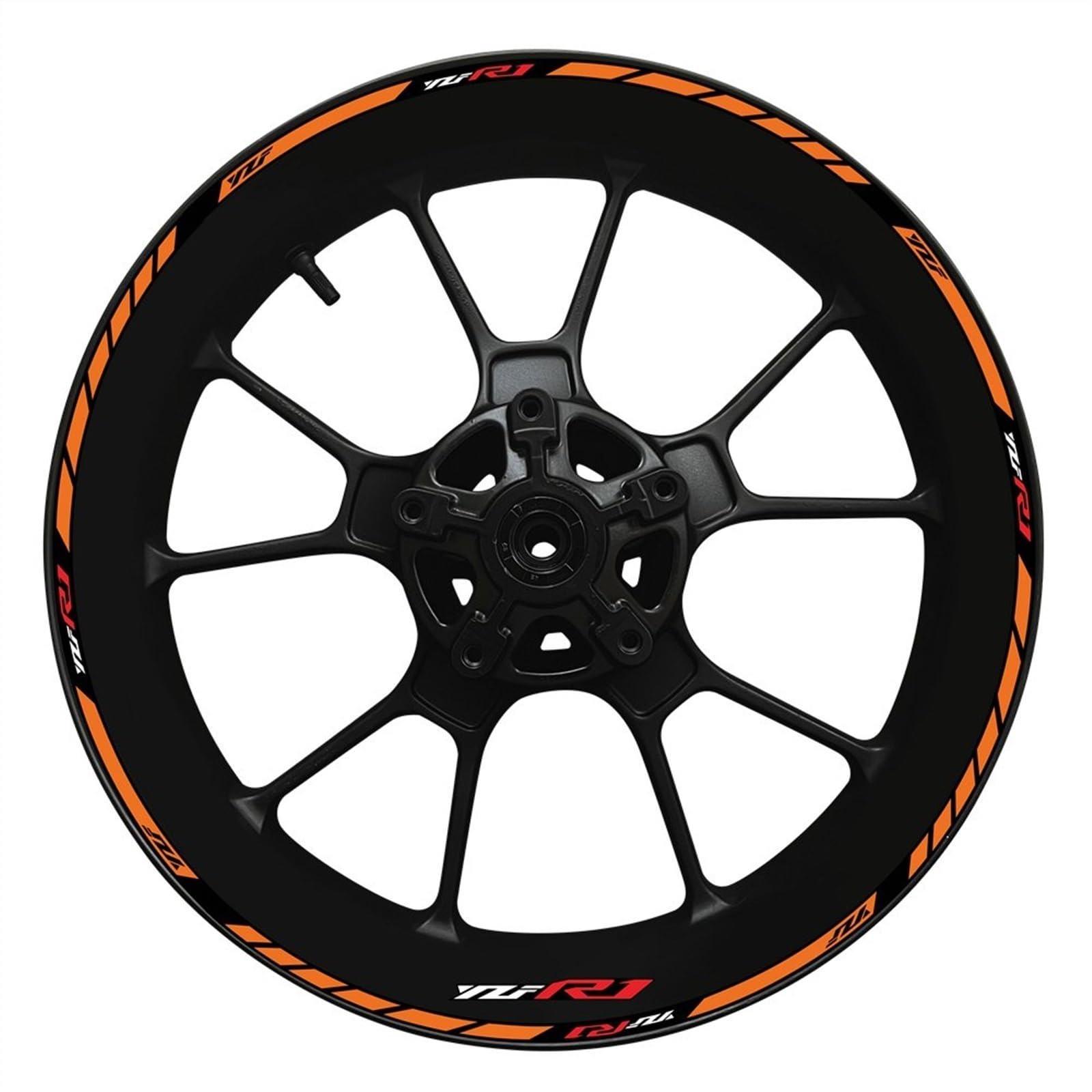 for for YZFR1 for YZF for R1 Motorcycle 2022 17 Inch Wheel Hub Decal Decoration Set Rim Modification Reflective Sticker(26)