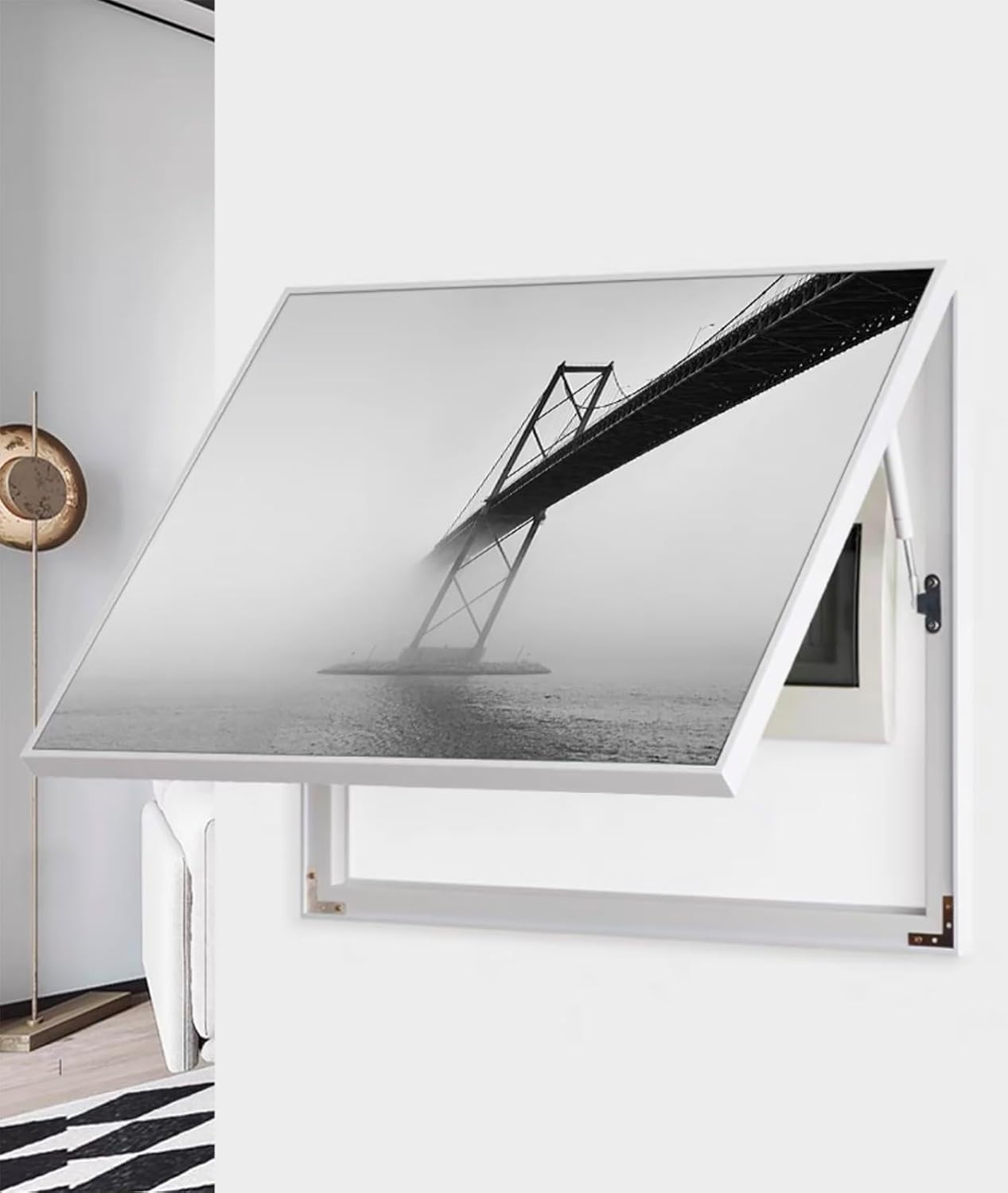 Electric Meter Box Decorative Painting, Electric Box Distribution Box, Hydraulic Upturned Cover Living Room Paintings(B,35x45cm/14x17in)