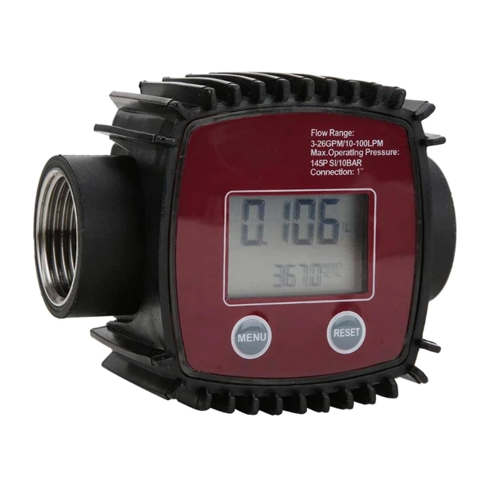 Contador de Agua, Medidor De Flujo De Combustible Digital K24 Profesional, Compatible Con Productos Químicos, Envío Directo De Agua , para uso doméstico en el jardín