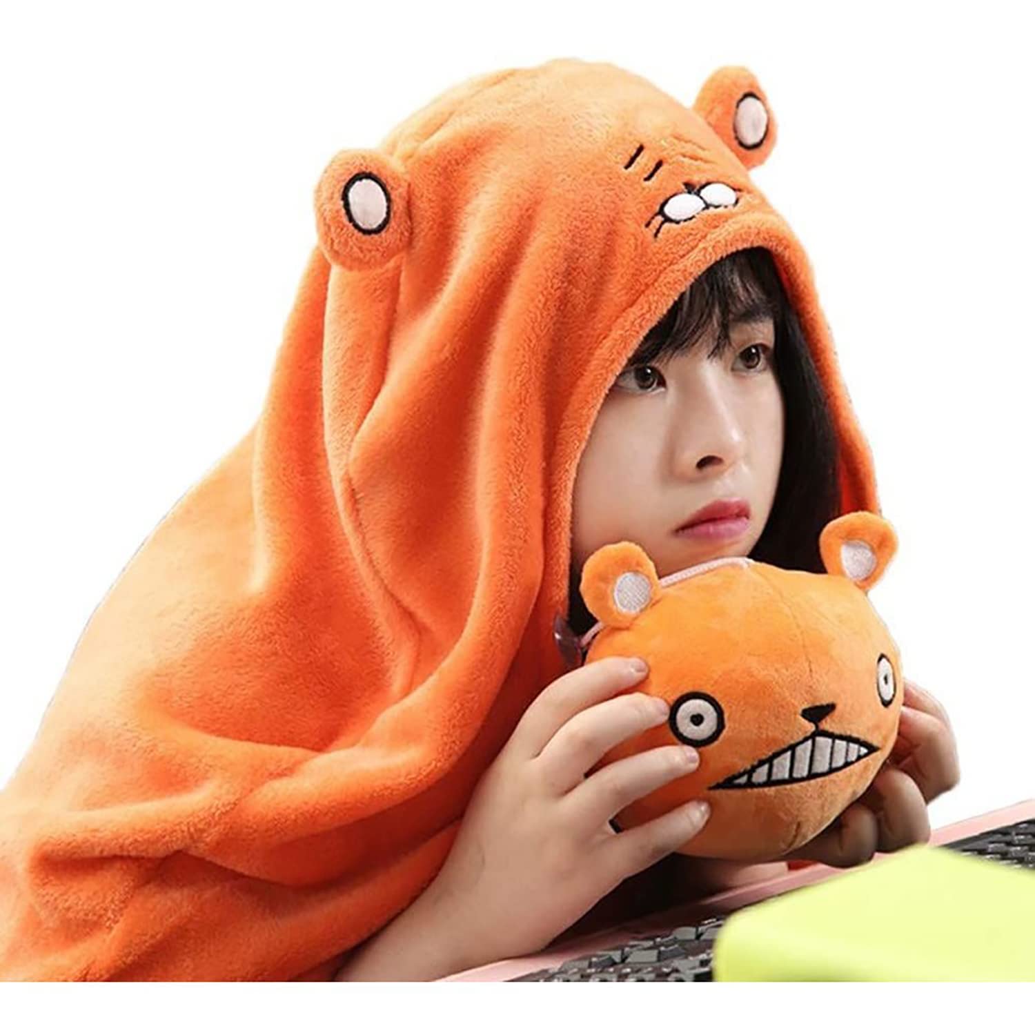 干物妹うまるちゃん ポンチョ フード付 オレンジ色 Amazon.co.jp: 干物妹! うまるちゃん マント コスチューム イエロー