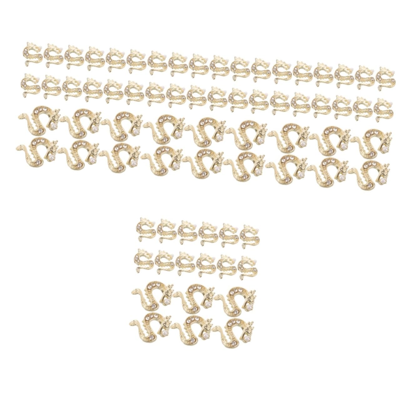 Ipetboom 200pièces Décorations Rhinestone Charm Dragon Pour Manucure Accessoires De Nail Art Luxe Et Zircon Élégance Et Style Pour Faux