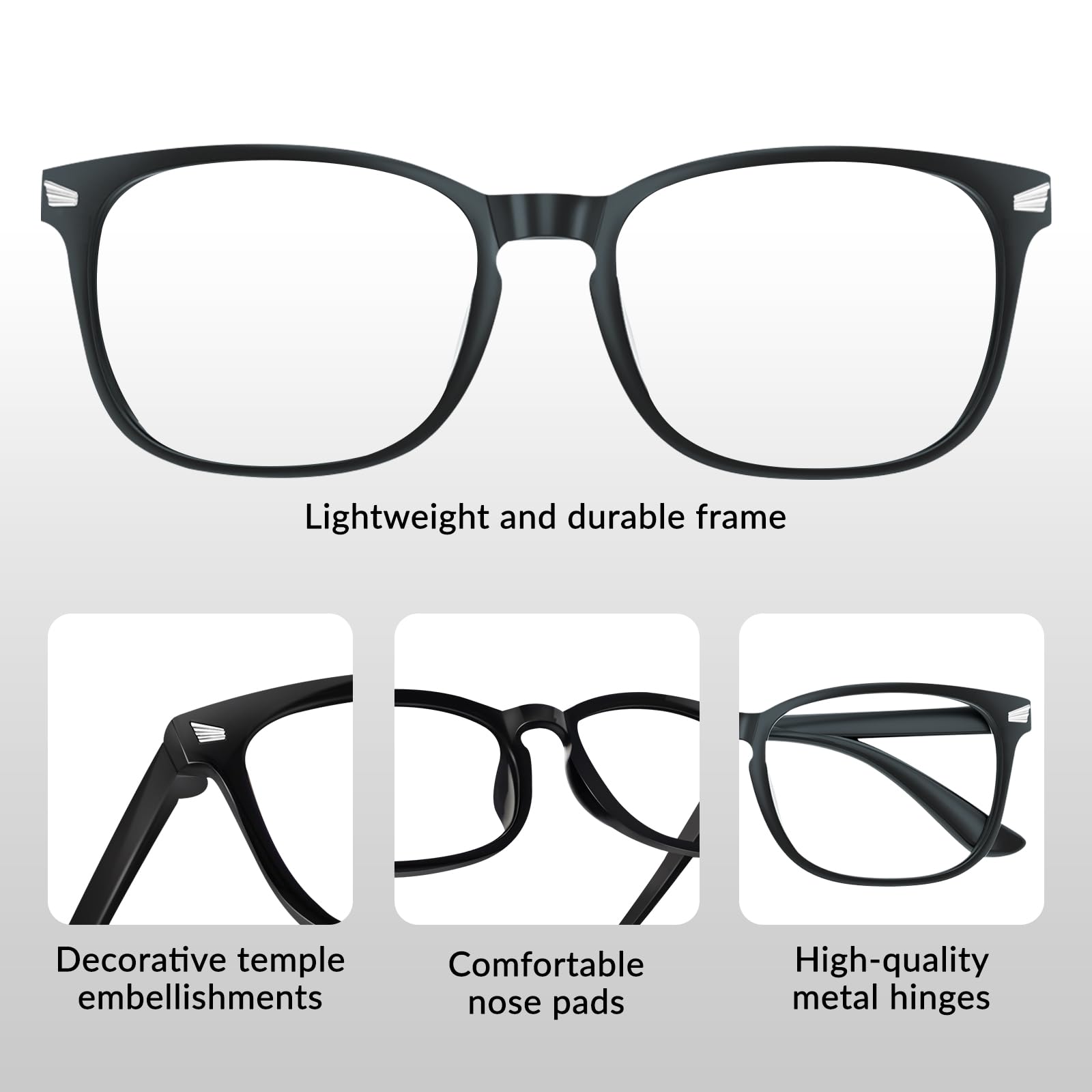 Gafas antiluz azul para mujeres y hombres – 5 pares de gafas de bloqueo de luz azul, gafas de ordenador antirreflejos UV400 para mujer, gafas de lectura de luz azul para mujeres para Jue