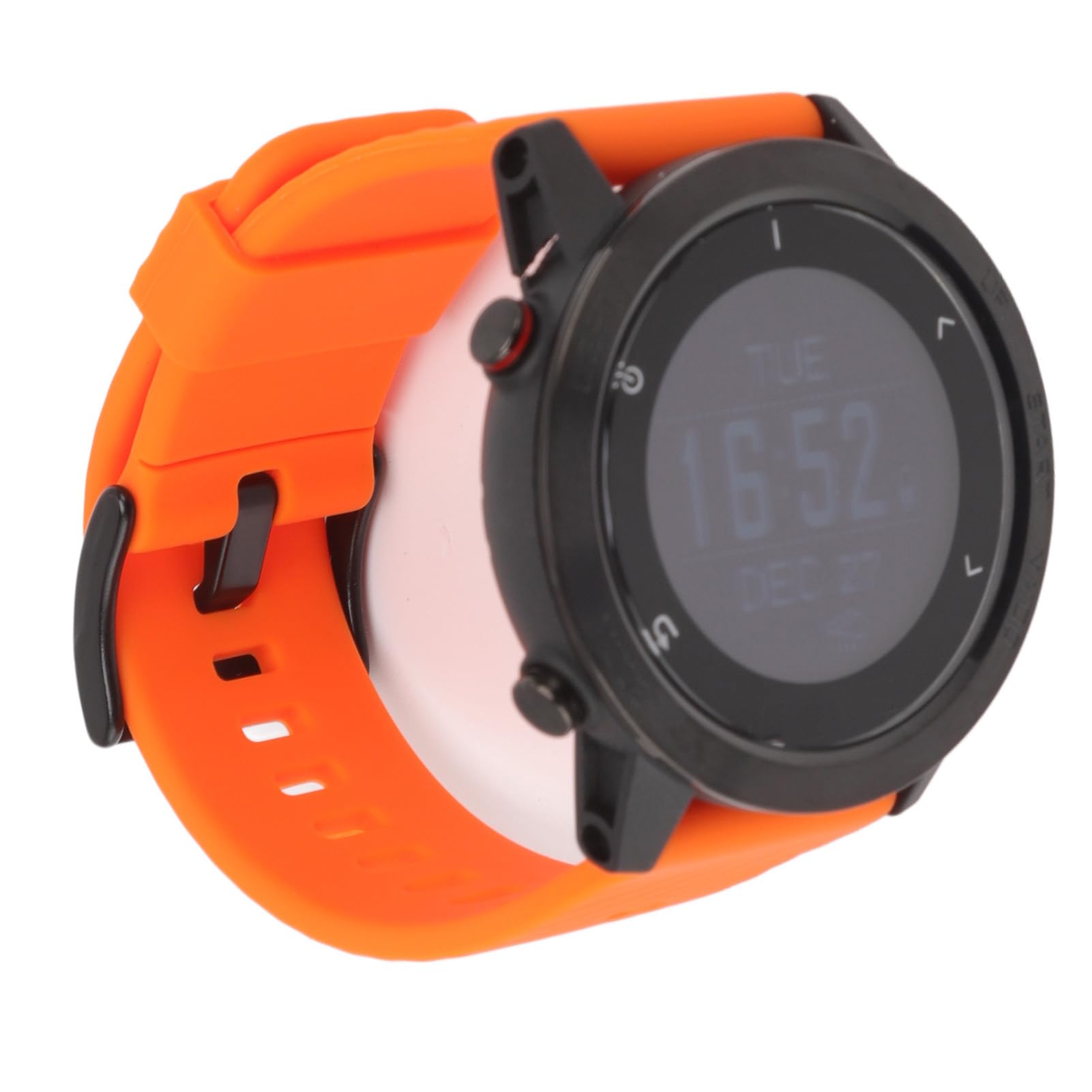 DAUZ Reloj de Ordenador de Buceo, Pieza de Carga USB, Reloj Inteligente Resistente Al Agua con Ubicación de Ruta para Montañismo (Naranja)