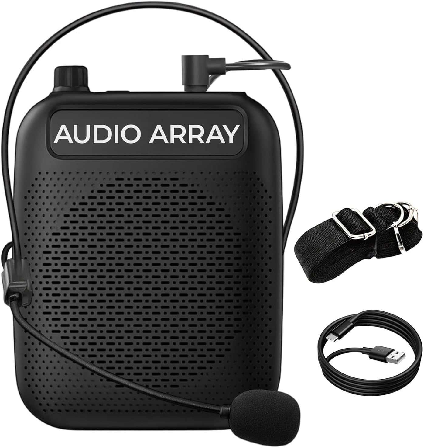 - Audio Array Wired Voice Amplifier for Teachers 2026 Edition | Bluetooth 5.3 | Mic for Teaching with 10W Speaker, Tour Guides | 10Hrs Battery Life |1 Click Monitoring | TWS Connectivity AM-W47 Wired