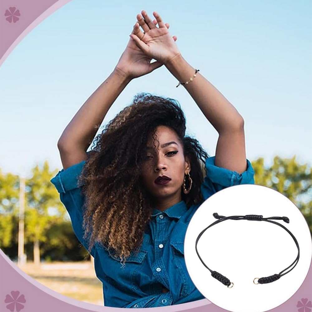 Adjustable Nylon Bracelet Slider Bracelets Kit Twiste Cord Bracelet with 18k Gold Plated for Women DIY Bracelets Making - Image 5