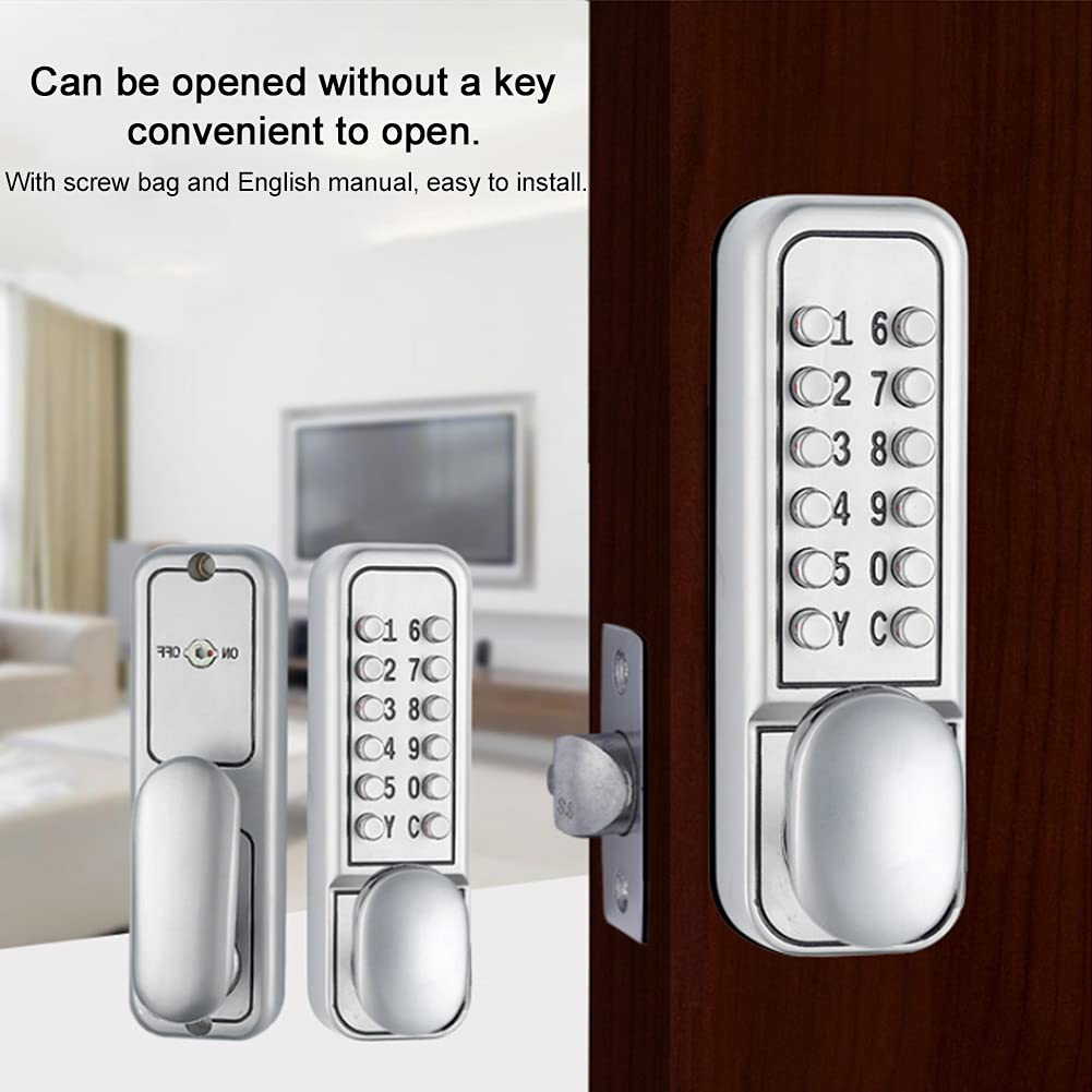 Blocco Password Meccanico, Materiale in Lega di Zinco, Lucchetto a Combinazione 1-11 Cifre, Impermeabile, Non Necessita di Alimentazione a Batteria, Funzionamento Semplice,