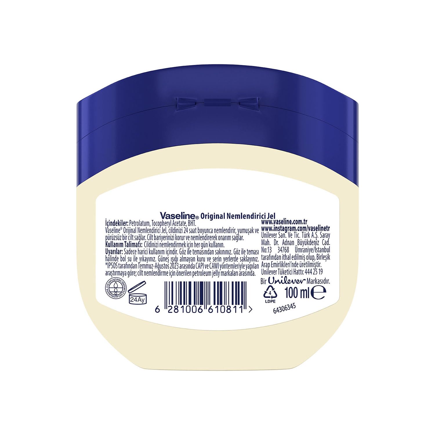 Vaseline Nemlendirici Jel Original 100 ml