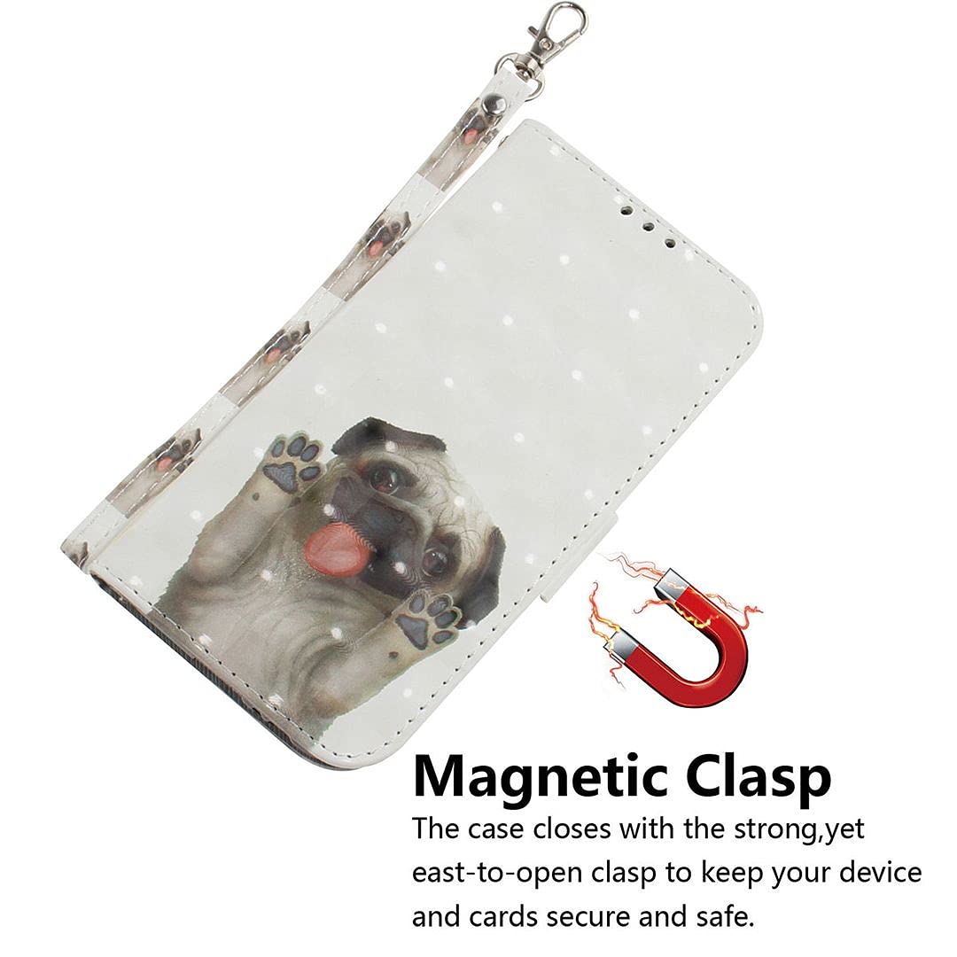 SaturCASE - Custodia A Portafoglio In Pelle PU Per Nokia 5.4, Con Chiusura Magnetica, Scomparti Per Carte E Supporto Per Video, Colore Nero - 4