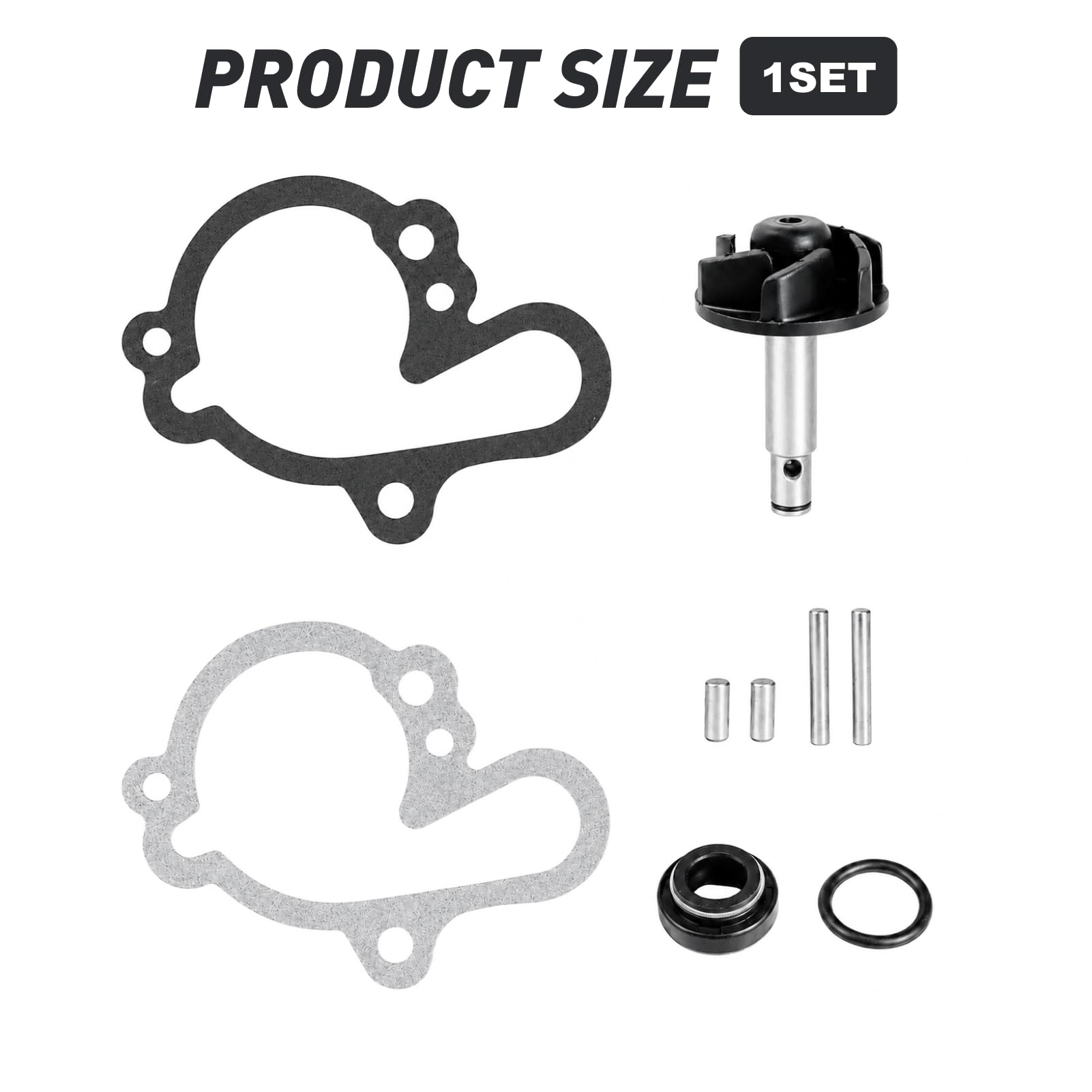 Kit de reparación bomba para Minarelli am6, Junta de bomba de agua turbina eje y pasadores para MBK Xlimit Xpower DT RS XP6-XPS Beta Rieju TZR Sherco