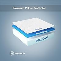 Vista 3 de STONECREST - Protector de almohada con refuerzo, 1 pieza, fundas de almohada con refuerzo de alta calidad (300 hilos de satén de refuerzo, estándar)