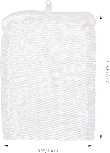 حبيبات فحم الخيزران من الكربون النشط من مينكسو لحوض السمك شفافة من مستلزمات فلتر الفحم مع حقيبة شبكية