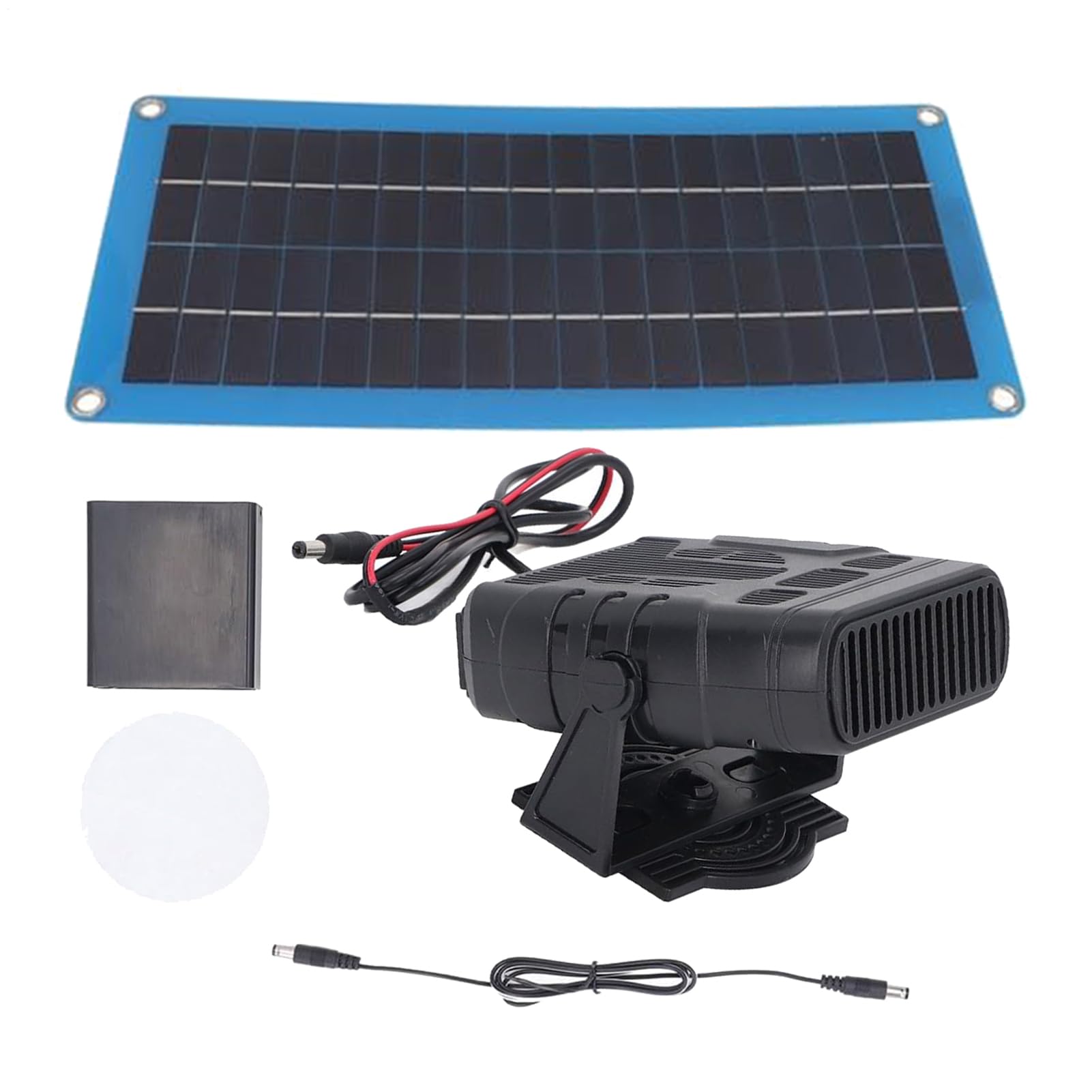 Kit de calefacción de energía renovable - Calentador solar para aves de corral, Panel de calefacción eficiente para invernadero | Ventilador y desempañador portátil para coche, Cabina de invierno, Gar