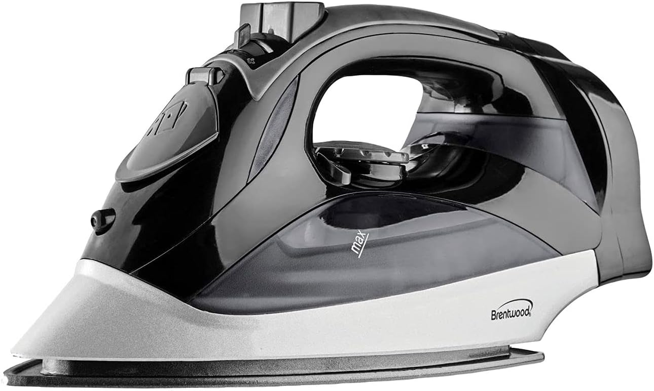 Brentwood MPI-90BK Steam Iron with Auto Shut-Off, Black