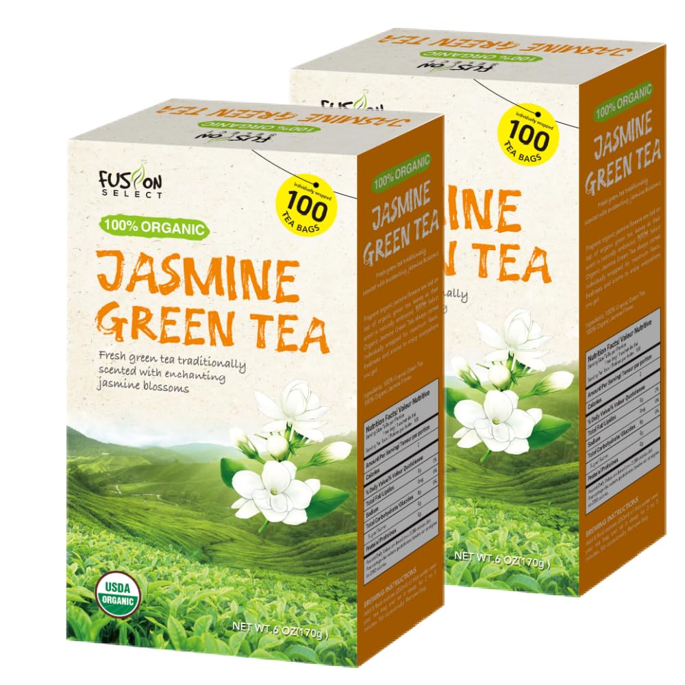 Amazon.com : Fusion Organic Jasmine Green Tea - 200 Counts