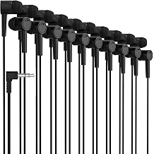 Maeline Bulk Earphones, 1000 Pack Stereo Headphones K-12 College Classroom, Library, Travel, Gym, Museum, 3.5mm Plug, Tangle-Free Wired Earphones, Perfect for Phones, Tablets, Computers, Laptops