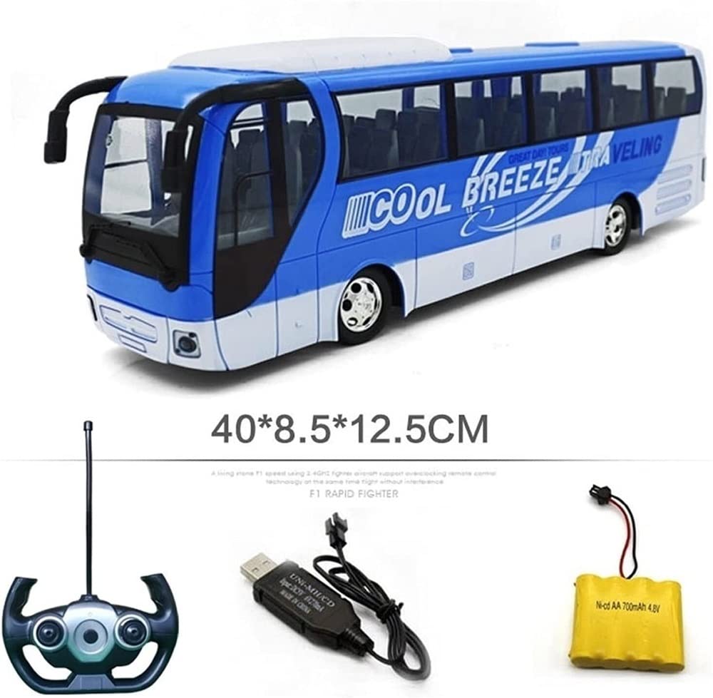 KEL Bus Scolaire Télécommandé avec Lumières, Jouet pour Enfants de 3