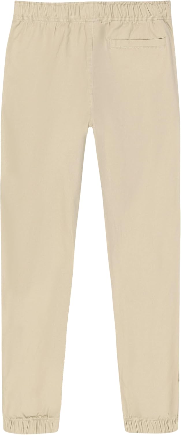 Nautica Boys Pull-on Twill Jogger Pant, Drawstring Closure