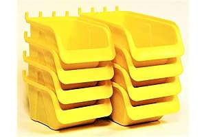 Peg Board Bin Kit - WallPeg Magnet Compatible 4-Pack