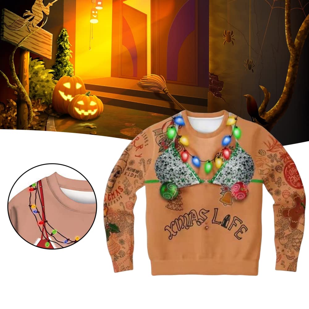 Numskull Unisex officiële Rocky gebreide kersttrui voor dames