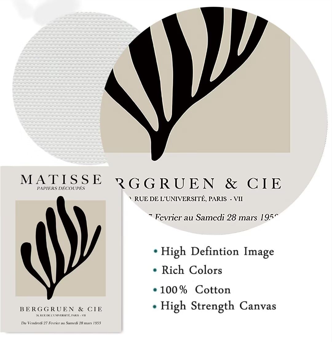 PWAAHDC Set of 3 Matisse Wall Art Prints - Image 4