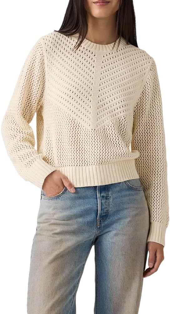 Levi's Women's Gaelle Long-Sleeve Crochet Pullover
