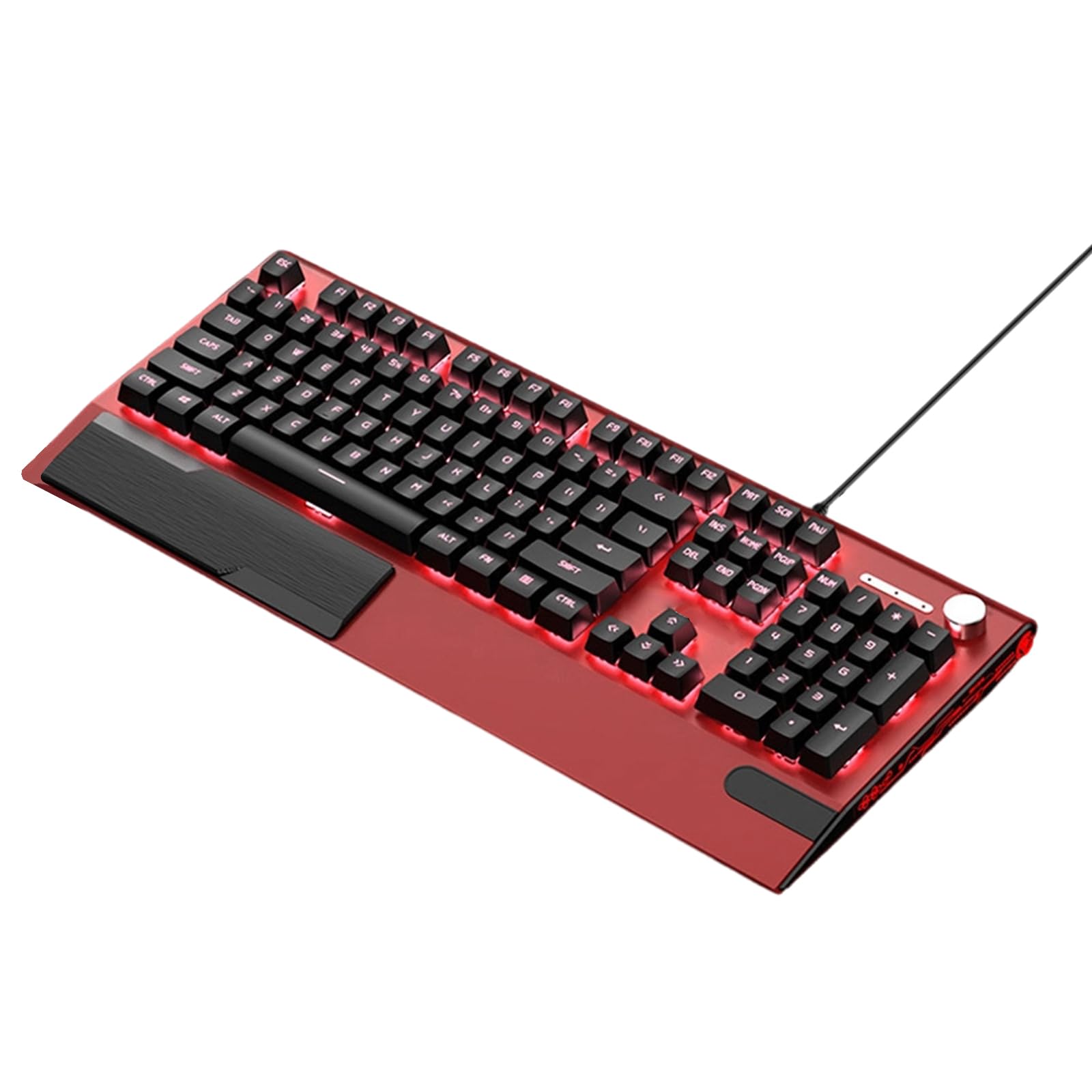Tastiere da gioco meccaniche USB 104Key Cord RGBs Retroilluminazione N Interruttori Rollover Migliora RGBs Illuminazione Tastiere