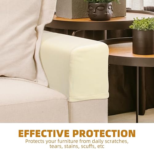 Miniatura 2 de Homoyoyo Juego de 2 fundas para reposabrazos de sofá, extraíbles e impermeables, lavables, antideslizantes, elásticas, para sofá reclinables,