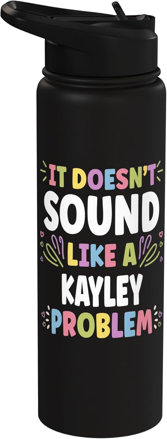 KAYLEY Personalized Women's Gift Custom KAYLEY Stainless Steel Insulated Water Bottle