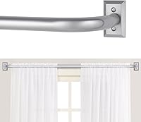 Vista 18 de Barras de Cortina Envolventes Doradas de 28 a 48 Pulgadas: Barra de Cortina de Ventana Ajustable de Servicio Pesado Opaca para Oscurecimiento