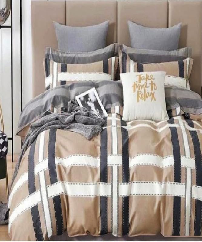 Kesar Enterprises Polycotton Polyester Polyfill 120 GSM Reversible Single Bed Comforter, Blanket, Queen (60x90 inch) Grey & Cream (B0CB8SKZYW) Amazon Price History, Amazon Price Tracker