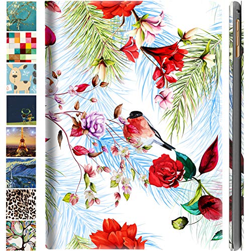 Image of DuraSafe Cases For iPad 2nd 2011 3rd 4th Gen 2012-9.7 [iPad 4 iPad 3 iPad 2 Old Model ] A1458 A1416 A1395 MC705HN /A MD328HN /A MD333HN /A Printed Smart PU Leather Flip Folio Book Cover - Birds & Flowers