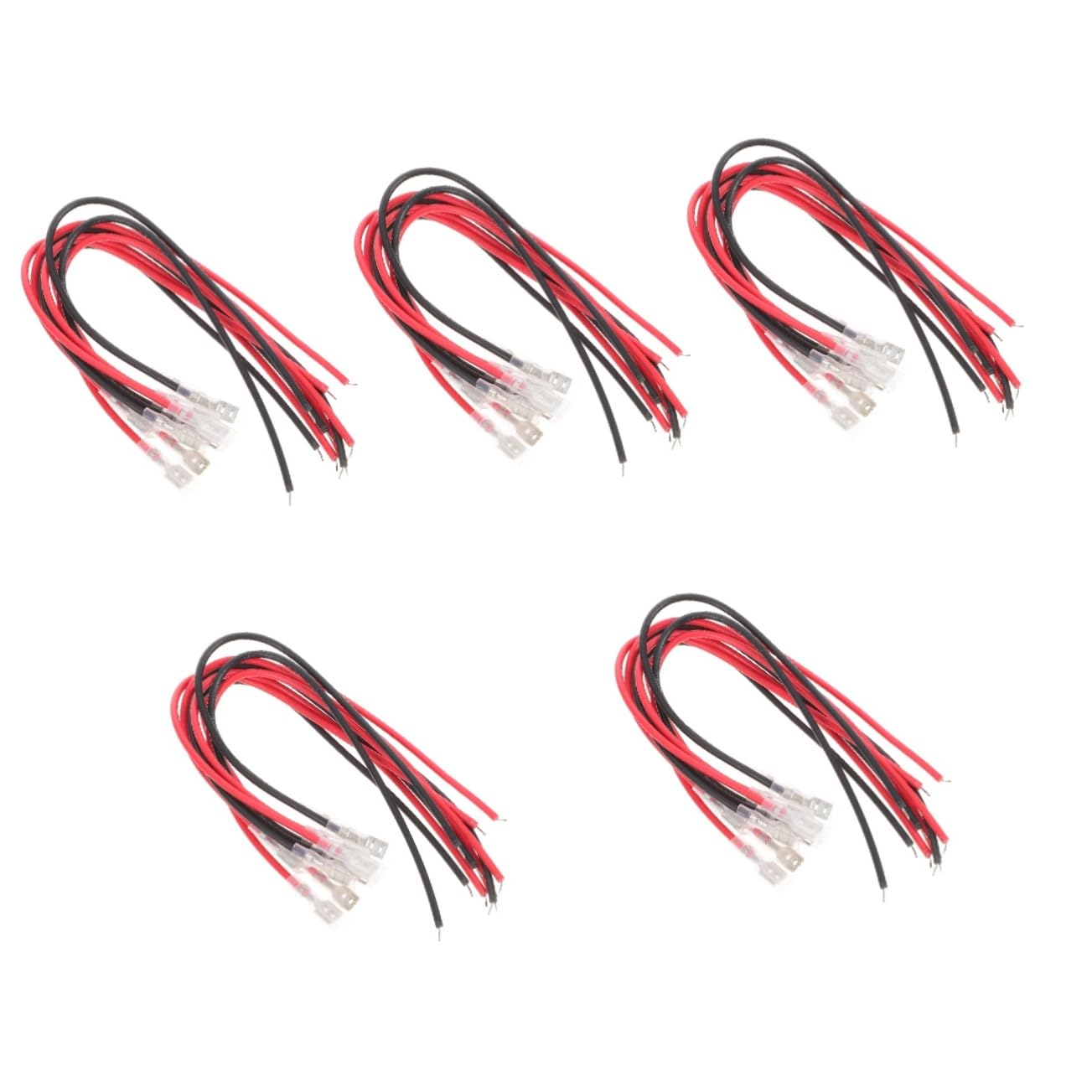 OUNONA 5sets Speaker Wire Connectors Insulated Spade Terminals Electrical Crimp Terminals for Appliances Audio Systems and Quick Connect Disconnect