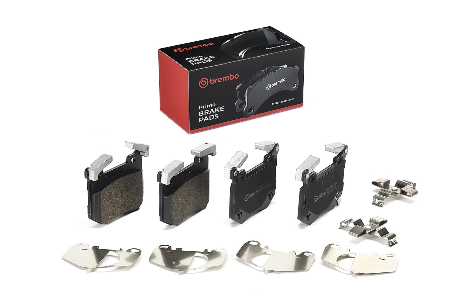 BREMBO Bremsbeläge mit Ausgleichsgewichten – hinten links und rechts passend für Kia Stinger (OEM 58302J5A50 / 58302J5A55)