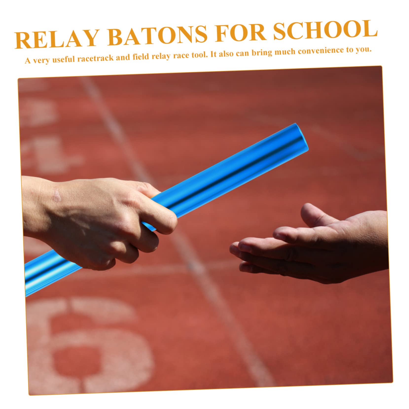 Bastoni di Relay Professionali per Atletica 4Pcs Antiscivolo per Gare di Staffetta