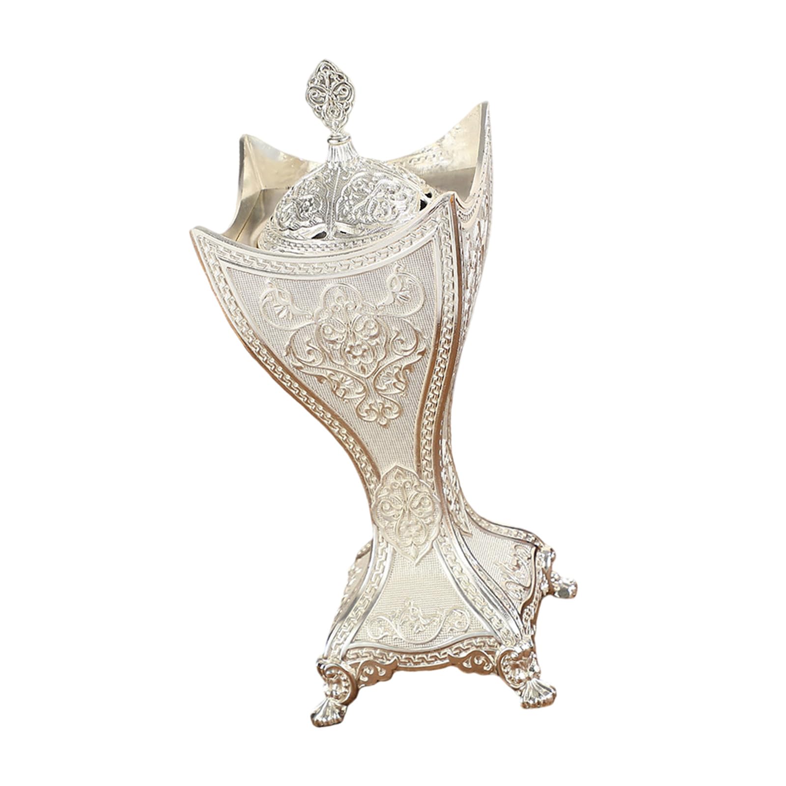 ZEPFJHE Middle East Metal Incenses Holder Frankincense Resin Burners for Muslims Islamics Aromatherapies Furnaces Decoration Meditations Incenses Burners