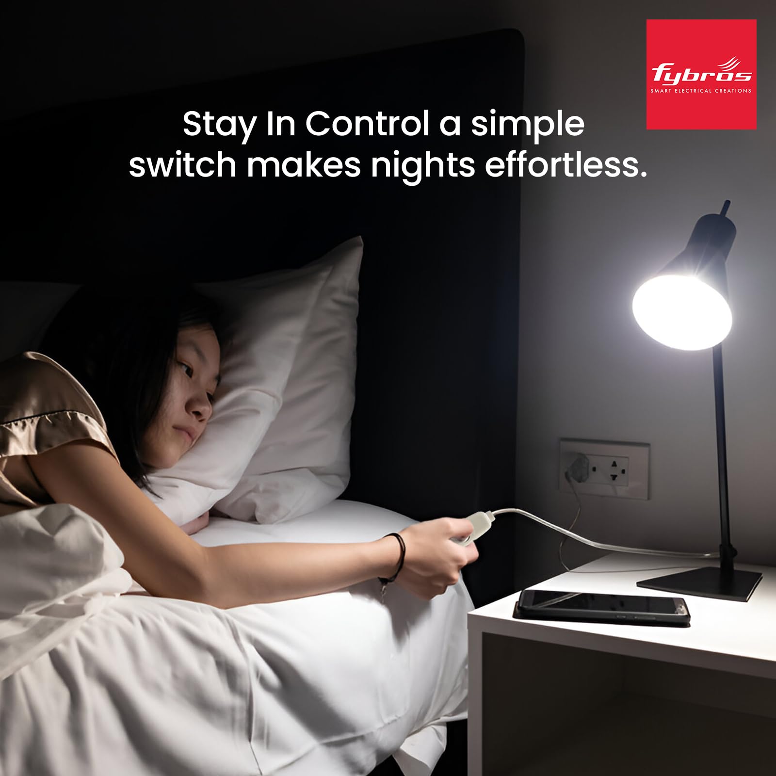 FYBROS Bed Switch, Light Switch 2A 220-240V, High Strength Polycarbonate, Pack of 5, Made in India — Amazon image 6