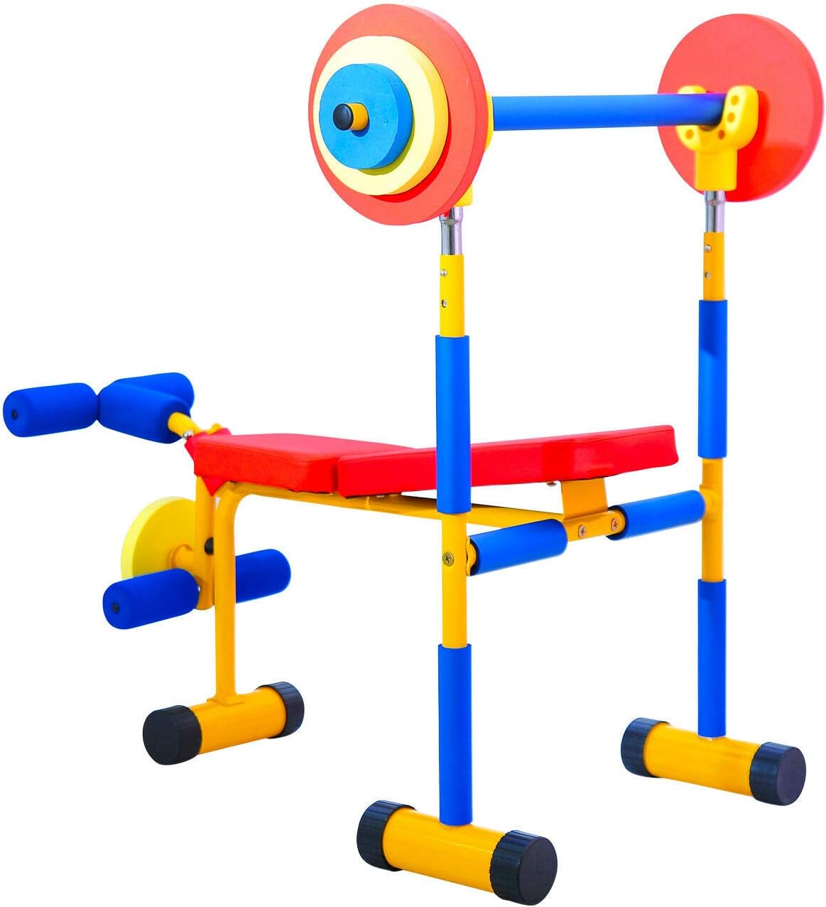 KINTNESS Fun and Fitness Exercise Equipment for Kids Weight Bench Set : Toys & Games