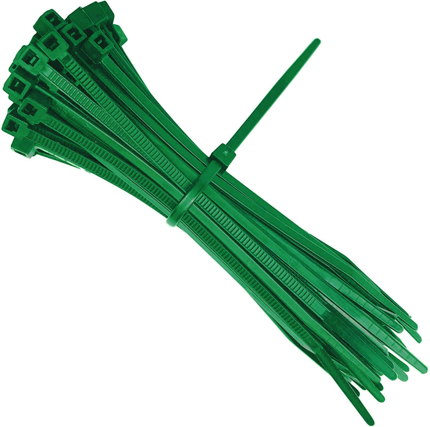Sgc Green All Coloured Cable Ties 100Mm X 2.5Mm Nylon Plastic Zip Tie Wraps (100, )