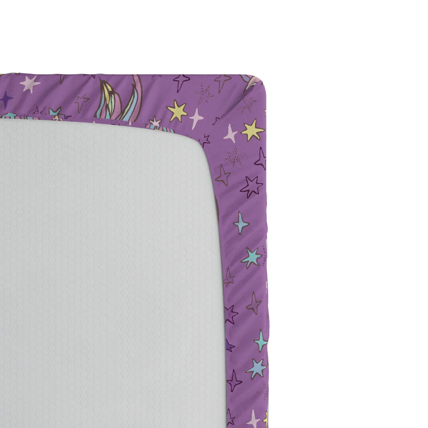 ABAKUHAUS Unicorn Partito Lenzuolo con Angoli, Stelle