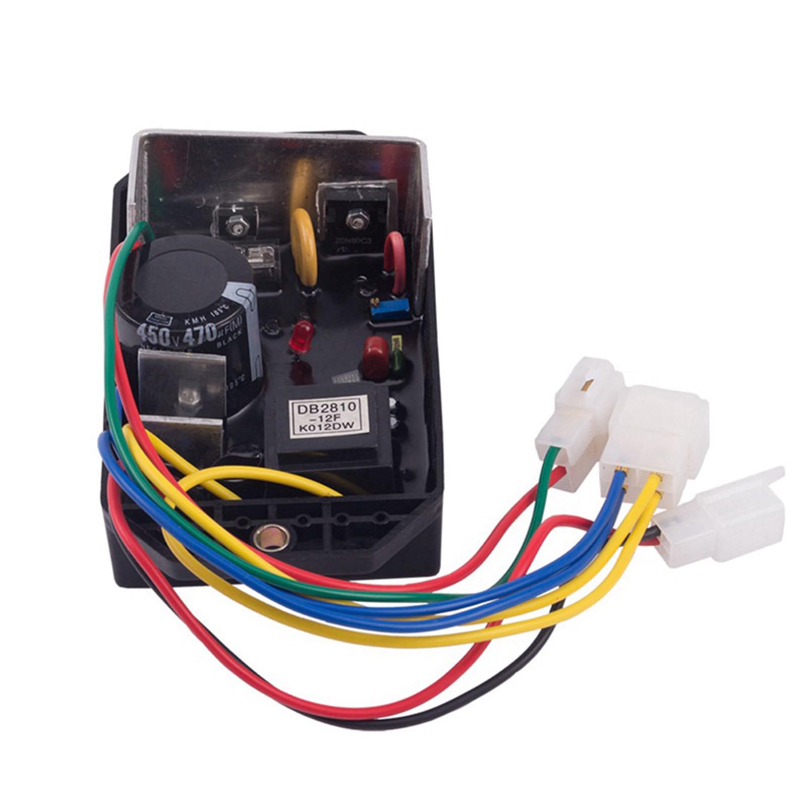 Regolatore Tensione Automatico Professionale KIDAVR-95S per Generatore Monofase con Protezioni da Sovraccarico Elettricità per Eventi Commerciali da Campeggio All'aperto