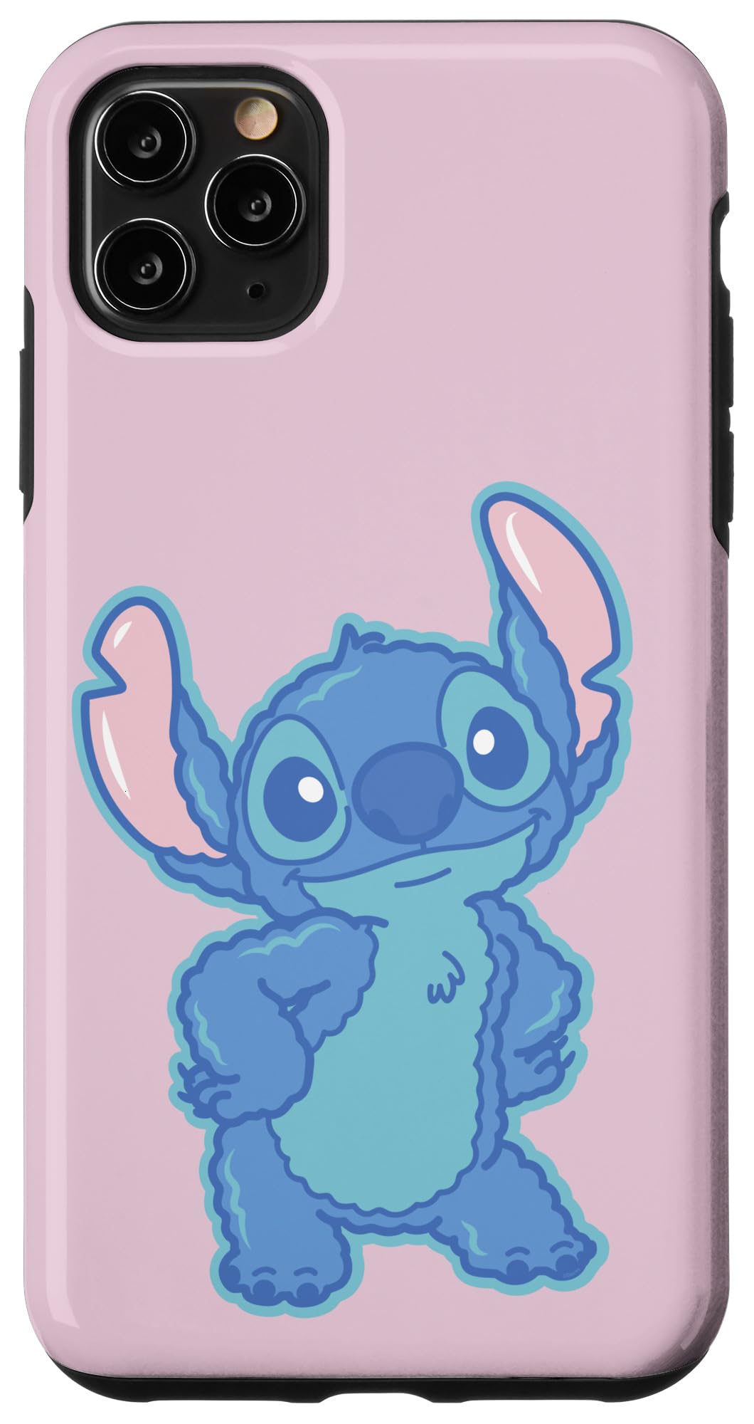 Disney Lilo & Stitch Fluffy Cute Pose Stitch Case for iPhone 11 Pro Max